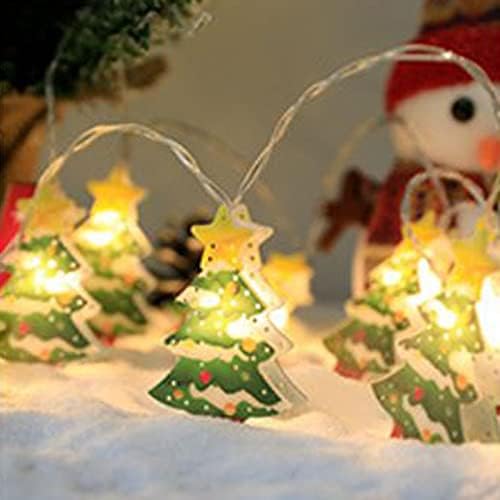 חג המולד מחרוזת אורות ממשק או סוללה מופעל עם שלט רחוק חג המולד דקורטיבי 6.6 רגל 9.8 רגל מחרוזת אורות 10 חתיכות 20 חתיכות הוביל אורות עבור חג המולד עץ מסיבת חתונה מקורה חיצוני