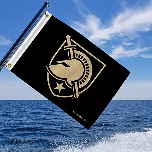 אבירים שחורים ווסט פוינט 12 x 18 דגל סירות - דגל עגלת גולף