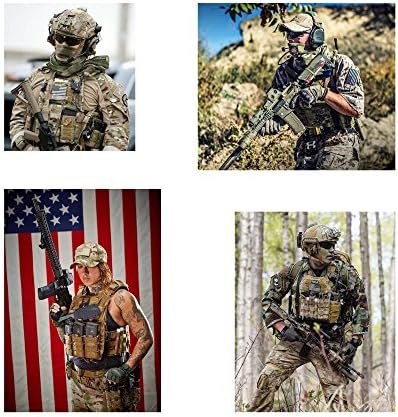 6 PCS טלאים טקטיים של ארהב בארהב דגל אמריקאי רגיל ואחור, עם וו ולולאה לתרמילים כובעים כובעים מעילים מכנסיים, סמלים אחידים של צבא צבא, גודל 3x2 אינץ '