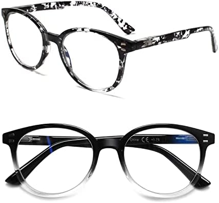 סיגבן 5 חבילה גבירותיי קריאת משקפיים כחול אור חסימת אביב ציר אופנתי עגול משקפיים לנשים
