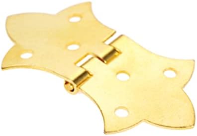 SXNBH 20 חתיכות/סט של ציר זהב חומרת ריהוט DIY 6 חור ציר ברזל ציר מגירת דלת ובורג