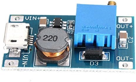 DC ל- DC MT3608 Micro USB שלב למעלה Boost Boost Boost Boost Boost Boost Module 2V-24V ל- 5V-28V 2A