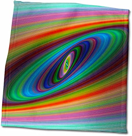 גלקסיה 3 דרוז - עיצוב אליפסה פרקטלי רב צבעוני - מגבות