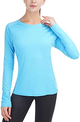 Costdyne נשים UPF 50+ חולצות UV הגנה על שרוול ארוך משקל קל יבש