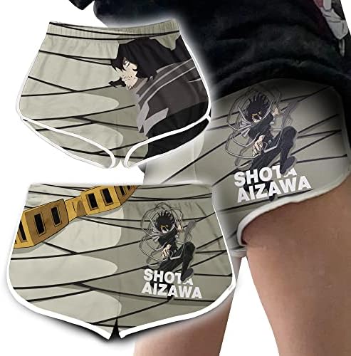Drawyme Shota Aizawa אנימה נשים מכנסי כושר מכנסיים קצרים מיטב אימון מכנסי רכיבה על רכיבה על אופניים