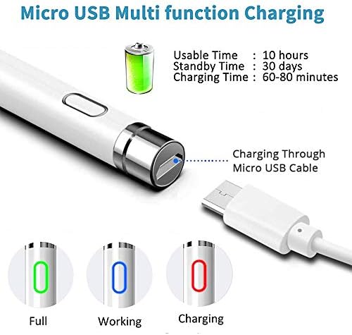 עטים חרטודים למסכי מגע, Active Stylus התואמים לתפוח, כובע כיסוי מגנטיות, אוניברסלי לאייפון/ipad Pro/Mini/Air/Android ומסכי מגע אחרים