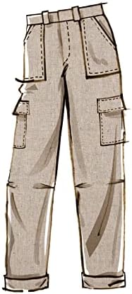 חצאית גברים/ילד של מק'קל/ערכת דפוס תפירה של מכנסיים, כחול בהיר