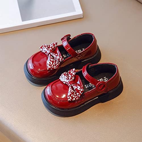 אופנה אביב ובקיץ ילדי נעליים יומיומיות בנות נעלי עור עבה סוליות החלקה אבזם פעוט הליכה