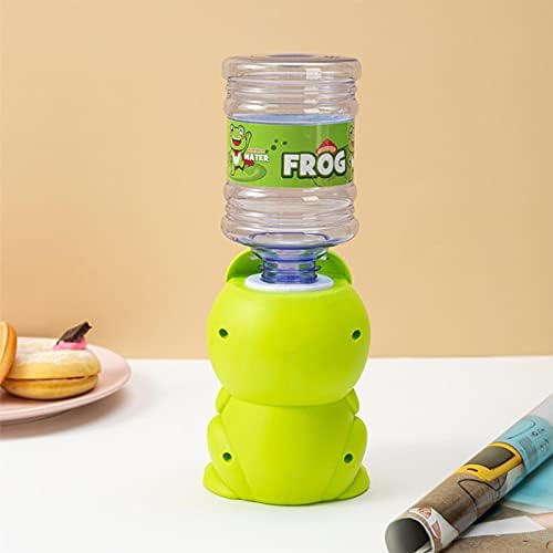 ילד קר מתקן מים קטן צפרדע פיגי צורת מיני משקאות מתקן עם טנק,שולחן עבודה מתקן מים צעצוע שולחן העבודה שתיית בקבוק ברז ברז צעצוע לילדים ילדים, ירוק