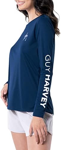 גיא הארווי בביצועי שרוול ארוך לנשים חולצת הגנה מפני השמש upf 50+