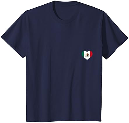 מקסיקו לב גאווה מקסיקני דגל חולצה