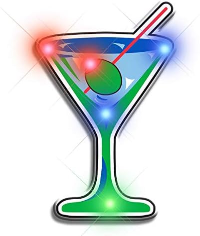 Blinkee Well Martini מהבהב גוף קלים סיכות דש