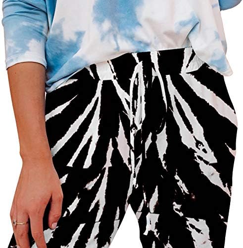 מכנסי מסלול לנשים Xiloccer מכנסיים באופנה בצבע אחיד מכנסיים מזדמנים מכנסיים בגד גוף מותניים גבוהים מכנסיים מכנסיים מכנסיים מכנסיים