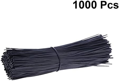 Doitool 1000 PCS 0.45 ממ מצופה מפלסטיק חוט ברזל טוויסט קשרי כבל