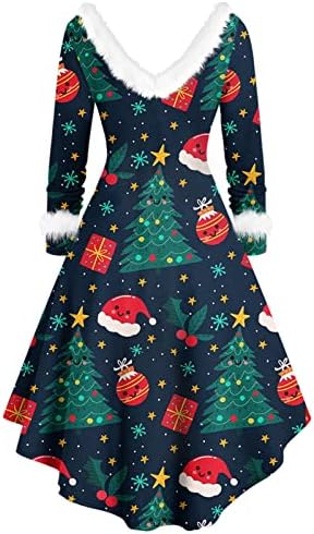 שמלת חג המולד לחג המולד לנשים שמלת מידי שמלת קוקטייל לחג המולד שמלות קו עם חגורה