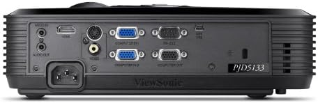 Viewsonic PJD5133 SVGA DLP מקרן - HDMI, 2700 לומן, 3000: 1 DCR, 120 הרץ/3D מוכן, רמקול