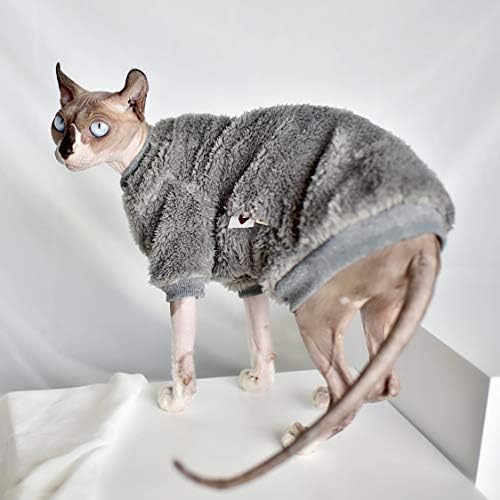 סוודר חיות מחמד חם Sphynx בגדי חתול אופנה לבגדי חתול רכים נוחות מעבה חורף ספינקס בגדי חתול חסרי שיער