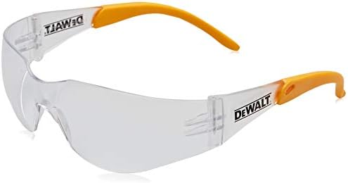 Dewalt DPG54-1D מגן ברור משקפי בטיחות מגנים בעלי ביצועים קלים עם מסגרת עוטפת ו- DPG82-11C קונסילר קונסילר ברור אנטי-ערפל כפול בטיחות בטיחות עובש, עדשה ברורה, 1 זוג