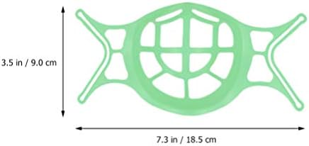 6 יחידות 3 פנים סוגר סיליקון פנים פנימי תמיכה תחת פנים כיסוי מסגרת שפתון מגן מתלה עבור בד בנדנות נוח נשימה