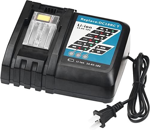 DC18RC 18 וולט החלפת מטען סוללה תואם ל- MAKITA 14.4V-18V LXT COLLAGER CHARGER LITHIUM-ION BL1815 BL1830 BL1840 BL1845 BL1850 BL1860