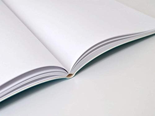 ספר סקיצות מודה 11.75 x 8.5 דפים לבנים ריקים במשקל כבד עם כיסוי קוניאק עור רך מיוצר באיטליה