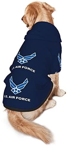 חיל האוויר דגל צבאי תחפושת לכלב מחמד תלבושת גור ללבוש קפוצ'ונים תלבושת בגד סווטשירט סוודר סוודר