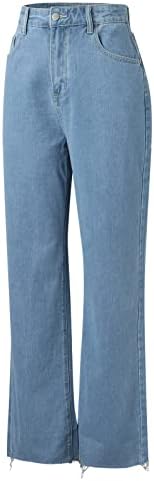 מושלם במעונות מכנסיים נשים של ג 'ינס גבוהה מותן ג' ינס מכנסיים גבוהה ישר רופף נשים של ג ' ינס פריטים שנצפו