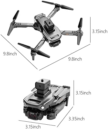 Drone Afeboo עם 3 מצלמות HD למבוגרים, RC Quadcopter wifi fpv וידאו חי, אחזת גובה, מצב ללא ראש, מתנת יום הולדת להמראה אחת לילדים או למתחילים