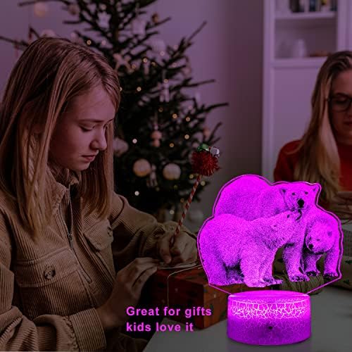 היימילי הוביל דוב לילה אור דוב מתנות לילדים עם מגע חכם מרחוק 16 צבעים שינוי ניתן לעמעום דוב מנורת מגניב חדר תפאורה מנורה שליד המיטה עבור בני בנות
