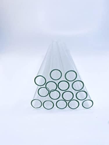8 אינץ 'ארוך 10 חבילות צינורות זכוכית בורוסיליקטין פרימיום 12 ממ OD x 8 ממ מזהה x 2 ממ צינורות קיר עבה