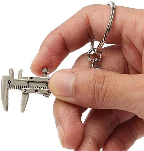 מיני ורניה קליפר כלי תליון מחוון שקופיות מחזיק מפתחות מפתח שרשרת 10 סמ