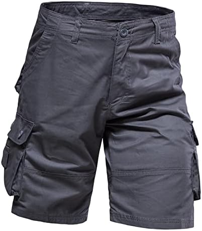 חיצוני חם זכר קיץ מכנסיים מטען מוצק צבע כיס לקשור בתוספת גודל לשטוף מכנסיים קצרים בית עם
