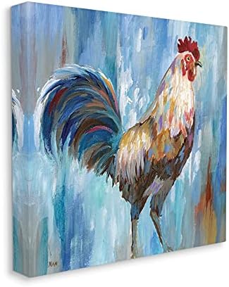 תעשיות סטופל חוות תרנגולת חווה ציור עכשווי ציפור קאנטרי בוקר, שתוכננה על ידי אמנות קיר קנבס נאן, 17 x 17, רב צבעוני