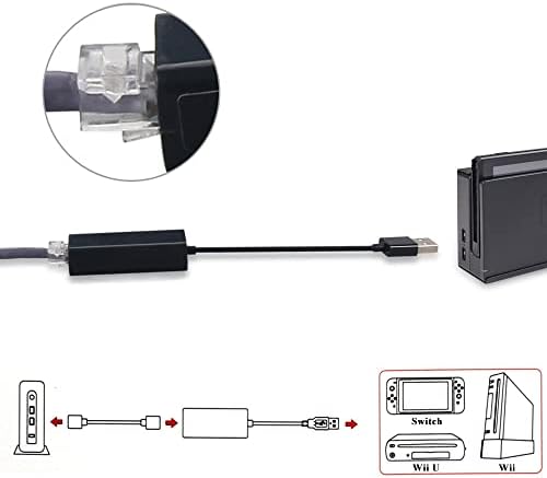 Ostent USB רשת אינטרנט אתרנט LAN כבל מתאם למתג Nintendo/Wii/Wii U