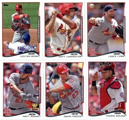 2011, 2012,2013 ו- 2014 Topps St. Louis Cardinal