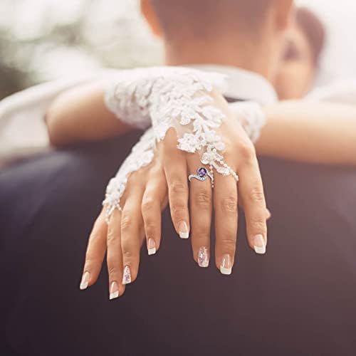 אירוסין עגול לחתוך זירקונים נשים חתונה טבעות תכשיטי טבעות לאישה מלא יהלומי גבירותיי טבעת פראי טבעות