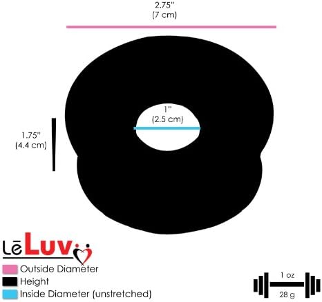LELUV משאבת פין מקסי שחור עם צינור צינור סיליקון פרימיום עם מד עם חותם TPR שחור רך 9 אינץ 'אורך x 2.125 אינץ' גליל רטט