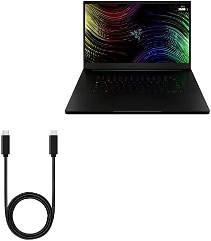 כבל גלי תיבה תואם ללהב Razer 17 - כבל PDINC PD - USB -C ל- USB -C, סוג C מטען 3ft ומטען סנכרון עבור להב Razer 17 - סילון שחור