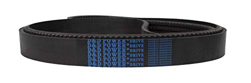 D&D PowerDrive 3/BX90 חגורת V עם חרוזים משובצים, גומי