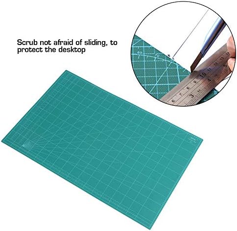 מחצלת חיתוך, A1 עבה של 5 שכבות PVC חיתוך חיתוך לוח חיתוך לוח ריפוי עצמיות כלי גילוף DIY ירוק