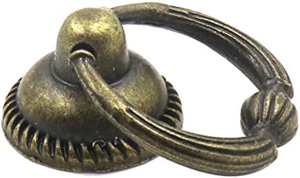 טבעת עתיקות של Honjie טבעת ידיות משמשות לשימוש למגירת ארון טבעת טיפת טיפה מושכת חבילת טיפת ברונזה של 5