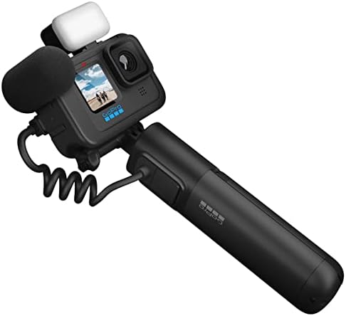 GoPro Hero11 מהדורת יוצר שחור מצלמת פעולה אטומה למים חיונית, צרור עם כרטיס זיכרון MicroSD של 128 ג'יגה -בייט, סוללה נוספת, קורא כרטיסי USB 2.0 USB 2.0