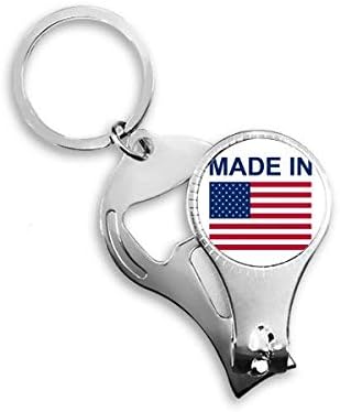 מיוצר בארצות הברית Country Love Nail Nipper Ring טבעת מפתח בקבוקי שרשרת פותחן