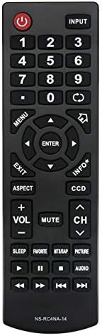 AIDITIYMI NS-RC4NA-14 Replacement Remote Fit for Insignia LED TV NS-19E310NA15 NS-22E400NA14 NS-24D510NA15 NS-24E200NA14 NS-24E400 NS-24E400NA14 NS-28D310NA15 NS-28E200NA14 NS-32D200NA14 NS-19E310A13