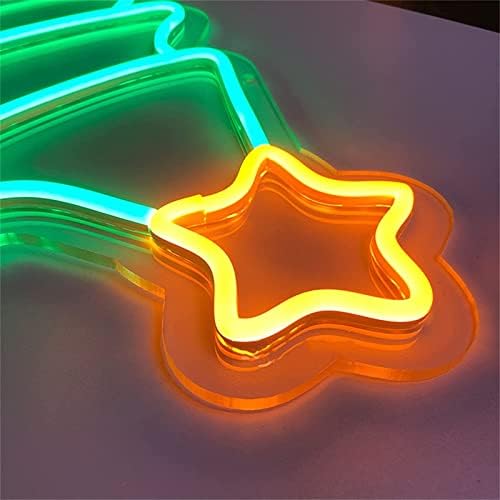 עץ חג המולד של DVTEL ניאון שלט LED דוגמנות אור אור אותיות זוהרות שלט לוח אקרילי ניאון אור דקורטיבי, 40x59 סמ.