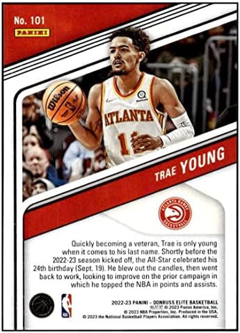 Trae Young 2022-23 Donruss Elite 101 ננומטר+ -MT+ NBA HAWKS כדורסל