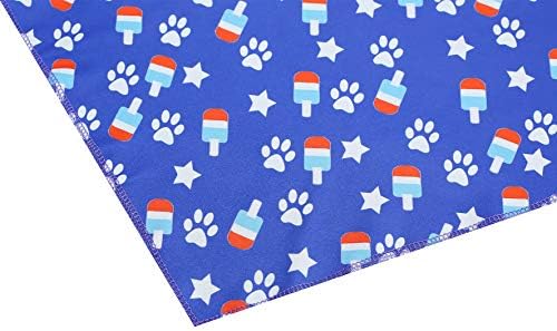 2 חבילה ארהב כלב דגל אמריקאי בנדנה, פטריוטית 4 ביולי משולש צעיף לחיות מחמד