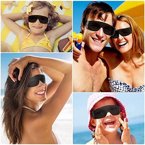 Konohan 4 זוגות משקפי בטיחות עמידים בפני UV משקפי מגן, משקפי משקפי שיזוף, משקפי טיפול באור אדום, משקפיים שחורים מעבדה משקפי הגנה הגנה מקיפה לעיניכם