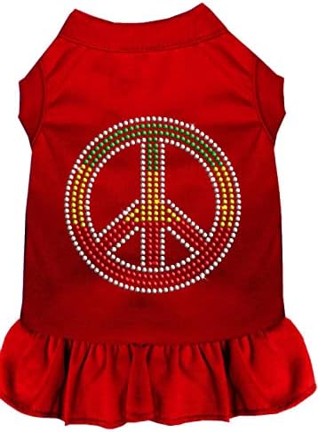 מוצרי חיות מחמד של מיראז '57-19 4xrd אדום 4 שמלת שלום ריינסטון ראסטה, 4x-Garge