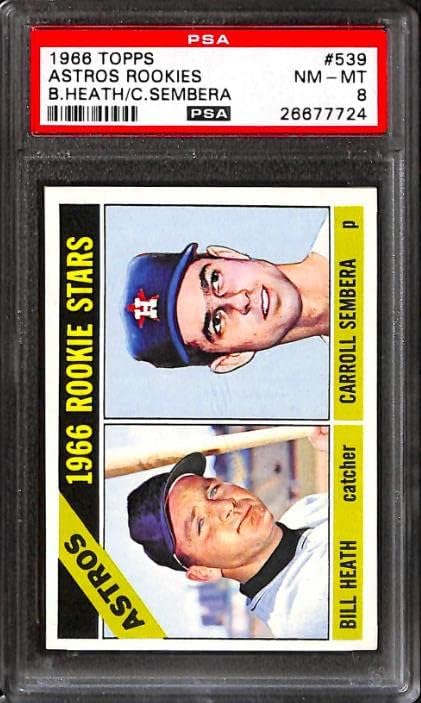 1966 Topps 539 Astros Rookies PSA 8 26677724 - כרטיסי בייסבול מטלטלים